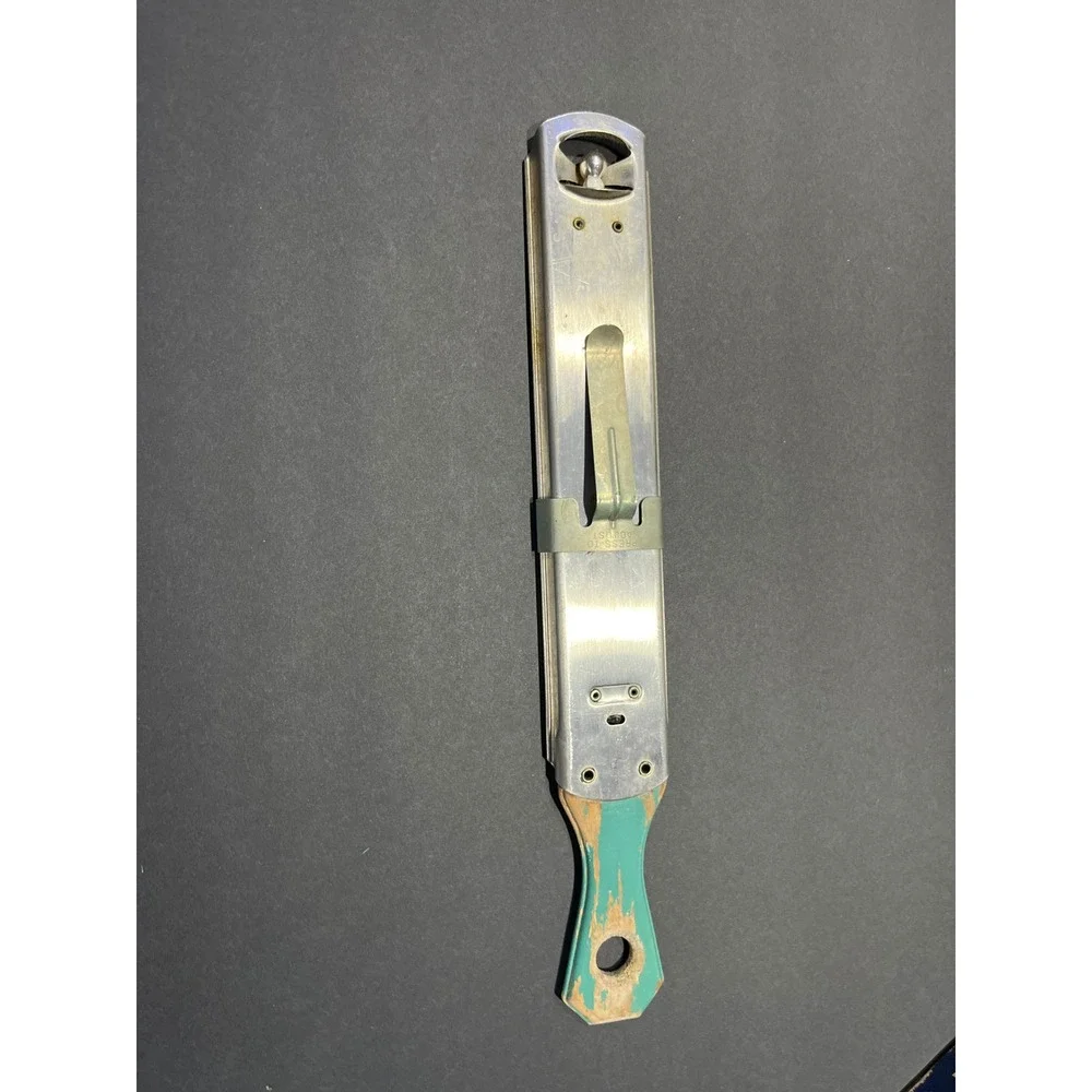 Vintage Taylor Candy and Jelly Thermometer No 5908 Stainless Steel USA Teal Box